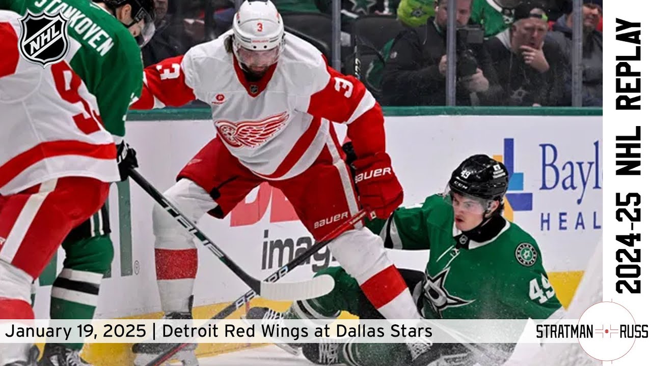 Stars Control the Night in Dallas | Red Wings at Stars | NHL Strat Replay | January 19, 2025