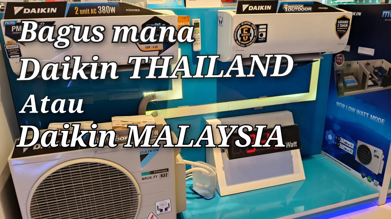 Разница в ценах между DAIKIN THAILAND и DAIKIN MALAYSIA ‼️