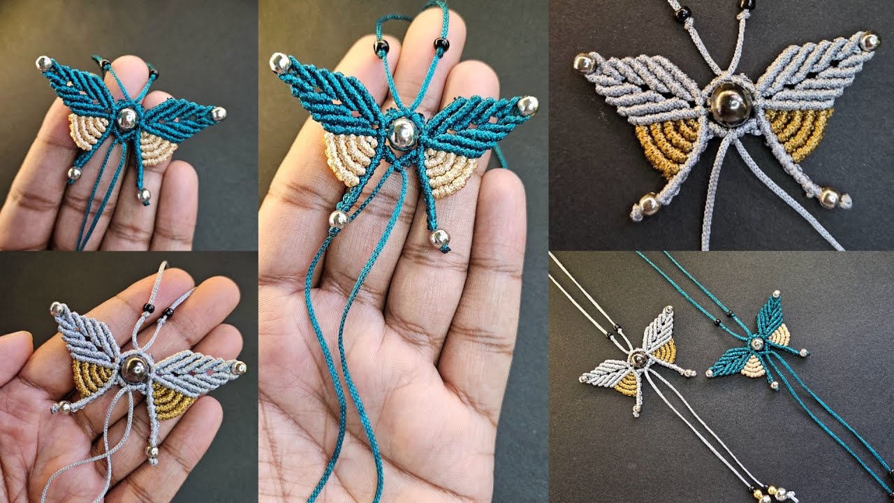 Tutorial- Handmade Macrame Butterfly 🦋 Keychain