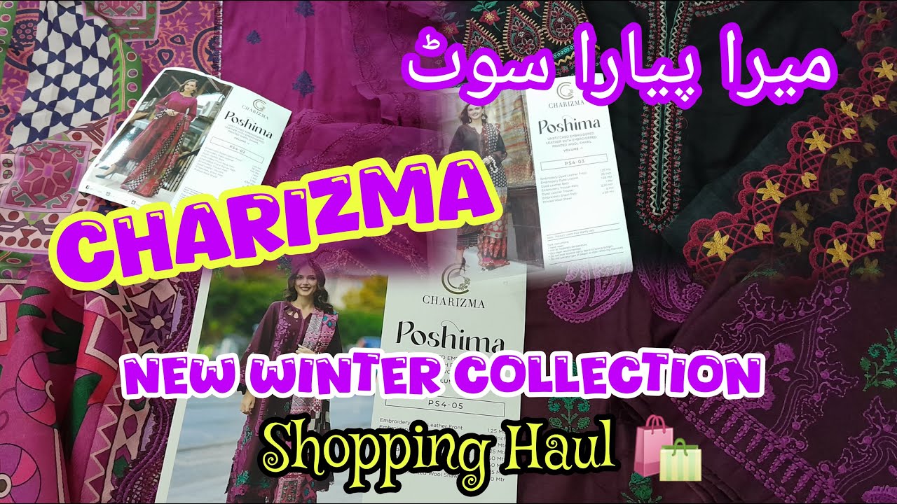 Charizma New Winter Poshima Collection 2024 || Charizma Winter Collection Shopping Haul #charizma