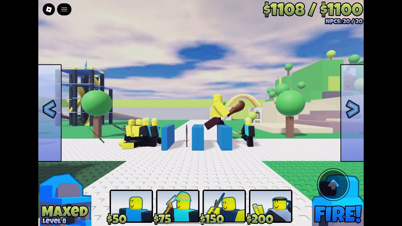 The battle bricks era demo on mobile