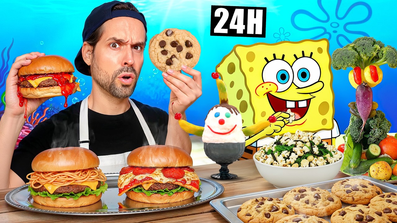 JE MANGE COMME BOB L'&Eacute;PONGE PENDANT 24H