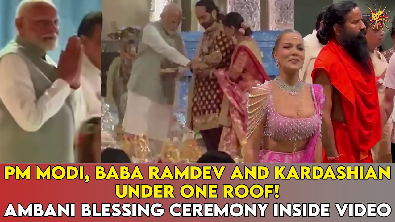 PM Modi Did This TO Bless The Ambani Couple, Guess What Kardashians And Baba Ramdev Were Doing?