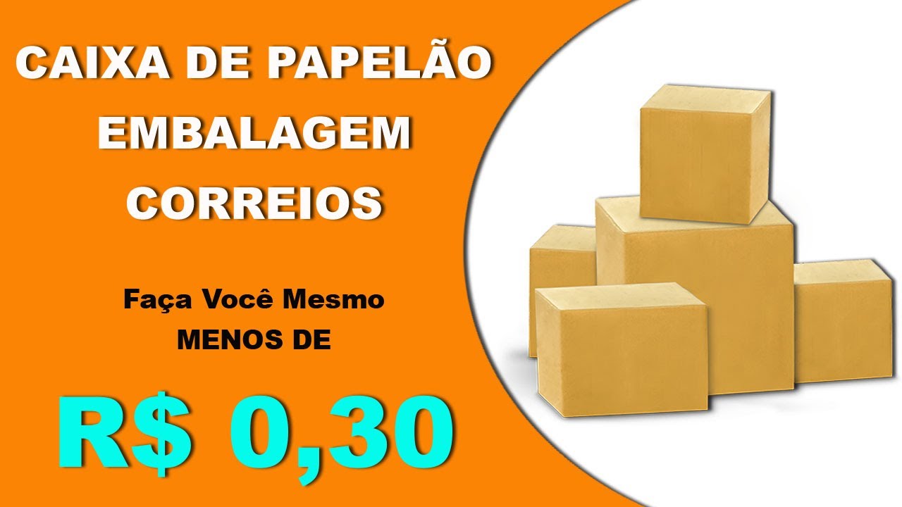 Como Fazer caixa de papelão embalagem Correio POSTAR enviar PRODUTOS Correios
