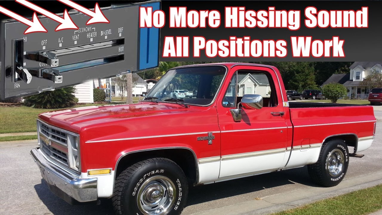 How to Fix 73 - 87 Chevy C10 Climate Vacuum Control Valve Leak for $1 | No More Hissing Behind Dash!