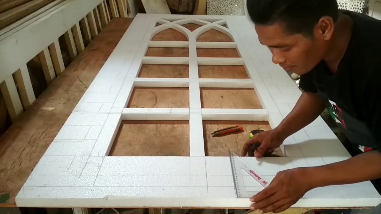 membuat jendela dari Styrofoam untuk dekorasi