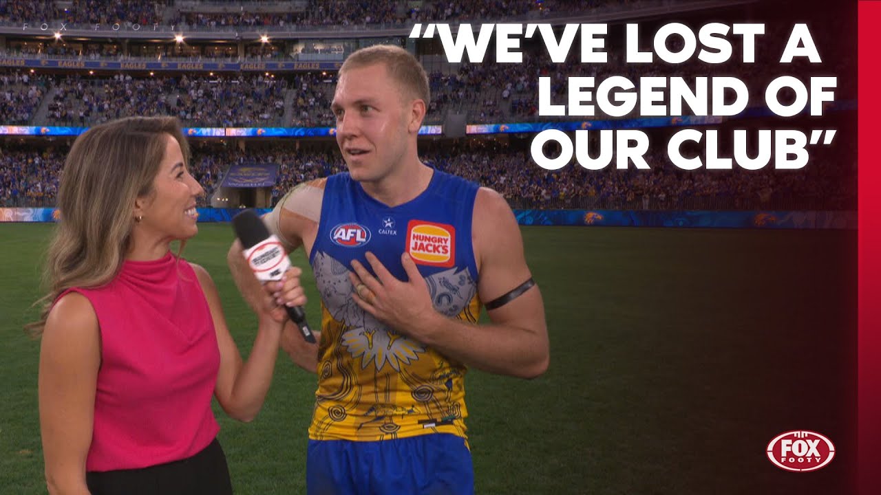Brave skipper praised by AFL world as Eagles co-captain opens up on 'really awful day' I Fox Footy