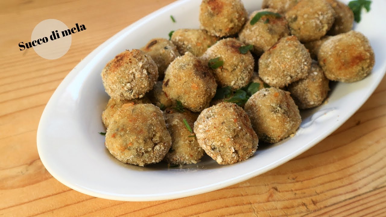 POLPETTE DI MELANZANE COTTE AL FORNO LIGHT,FACILI VELOCI E BUONISSIME|SUCCO DI MELA #37