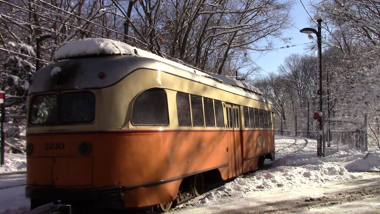 MBTA PCC #3230 heading for Ashmont at Caspen Street in Mattapan, MA