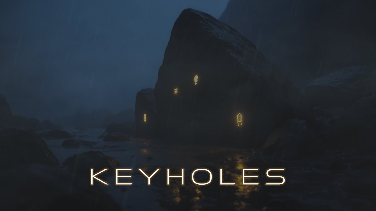 KEYHOLES  //  Ethereal Meditative Ambient Music with Immersive 3D Rain [4K] RELAX | STUDY | SLEEP