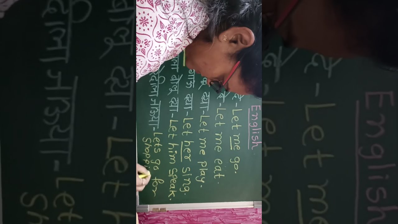 Daily use English speaking words and sentences learned through Marathi.