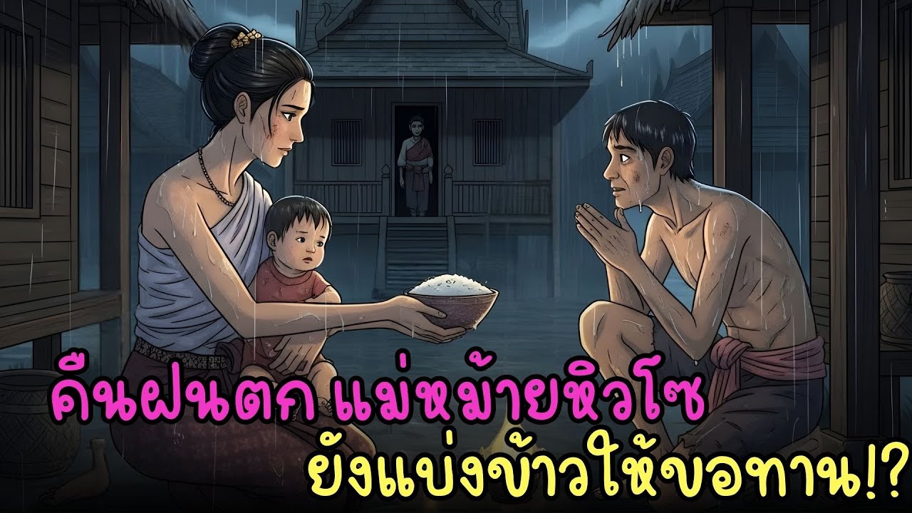 สามีตาย ญาติยึดบ้านไล่แม่ม่าย — ข้าวคำสุดท้ายในคืนฝน เปลี่ยนชะตาหมู่บ้าน 15 ปีต่อมา! |กรรมตามสนอง