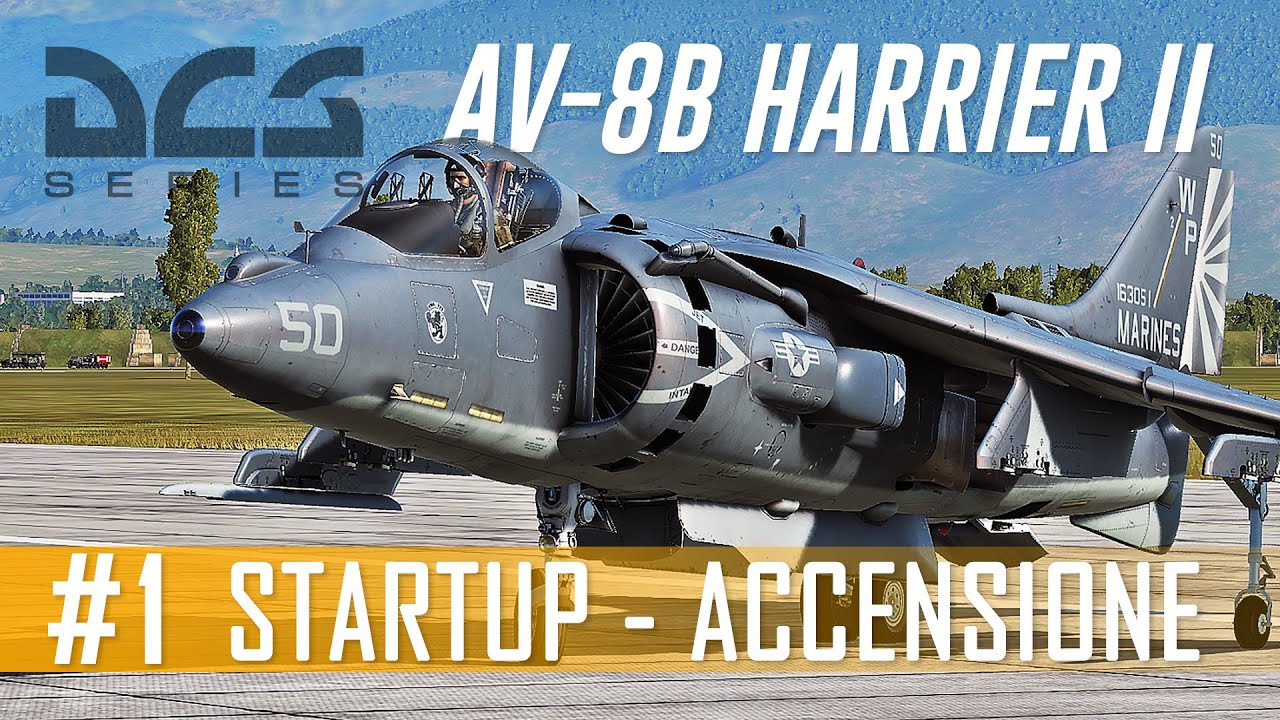DCS: AV-8B Harrier II Tutorial #1 - Startup (ITA)