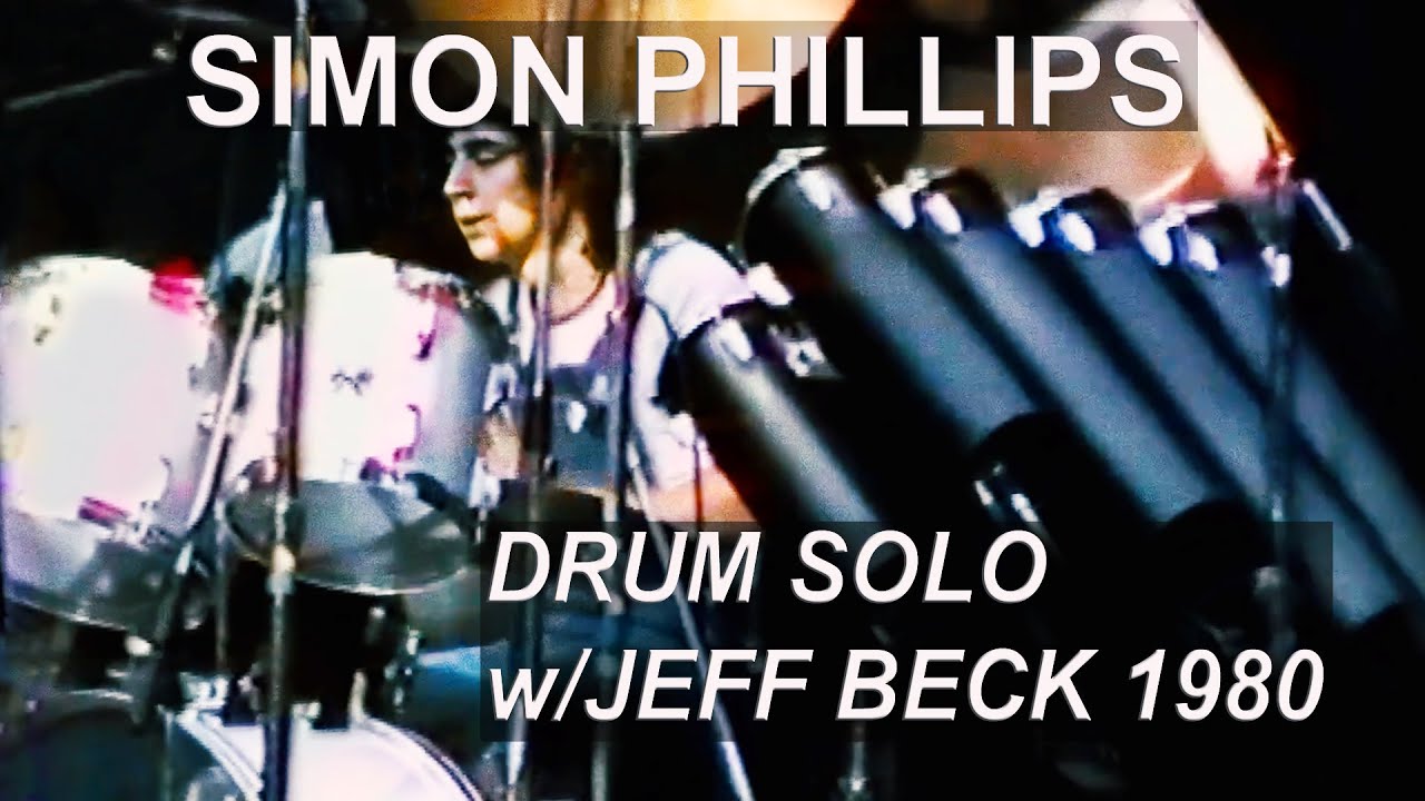 SIMON PHILLIPS drum solo w/JEFF BECK GROUP 1980 *RARE*