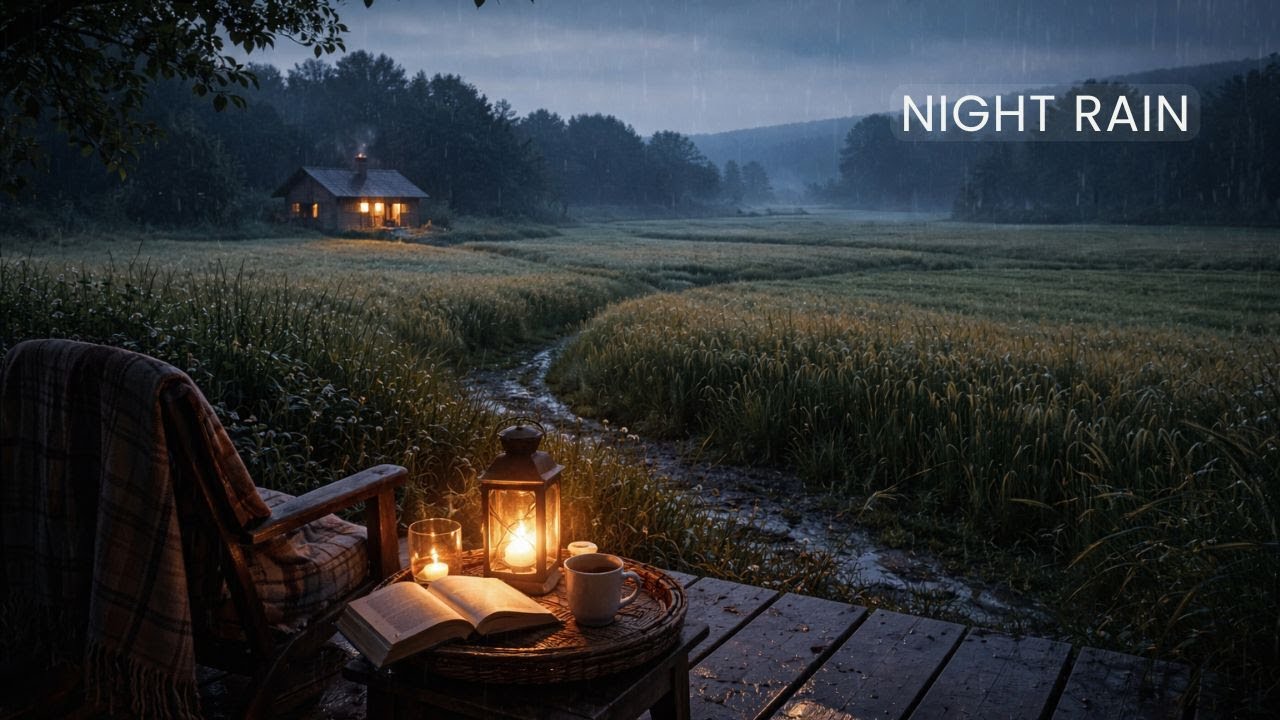 Night Rain | 12 Hours of Calm Rain for Sleep, Relaxation & Focus