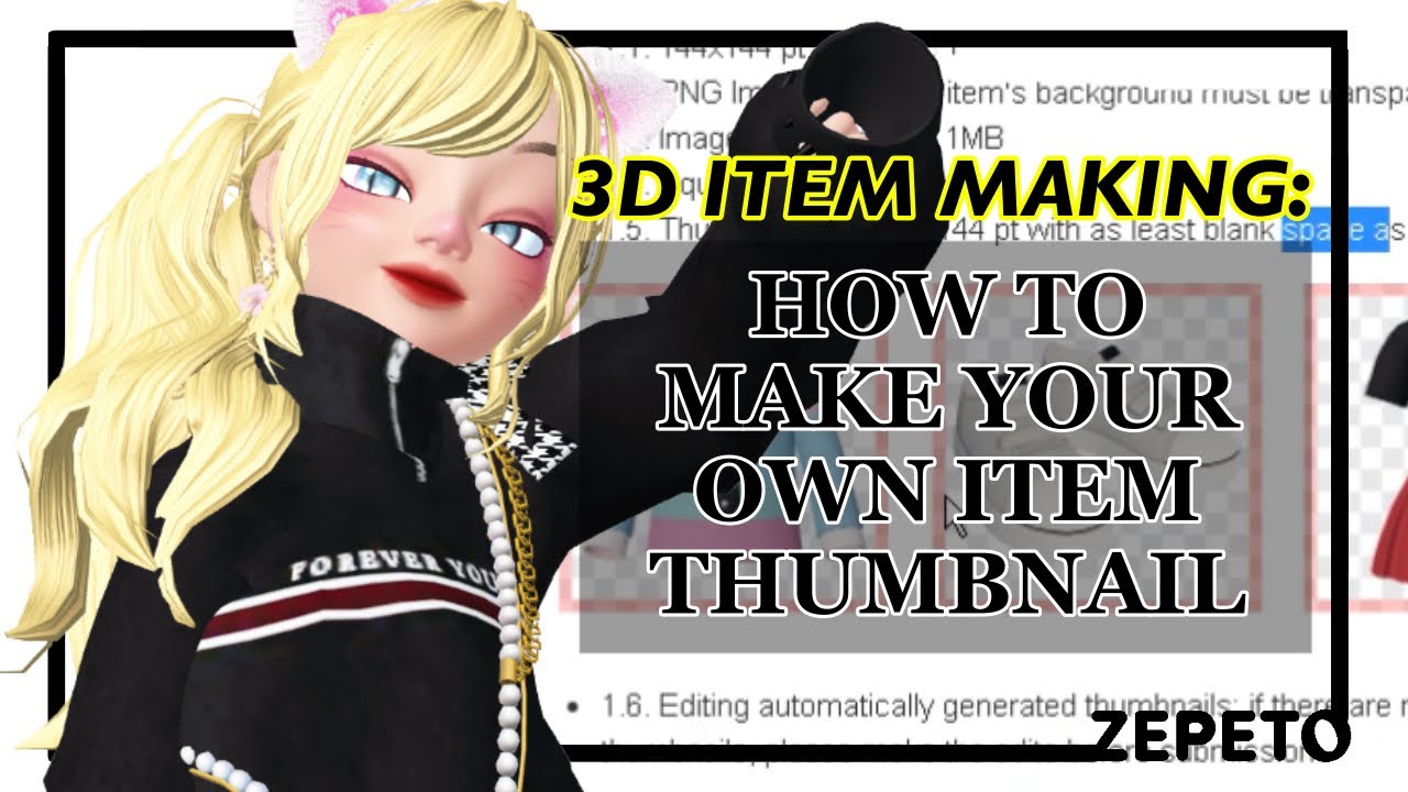 [ CREATE ] How to create your own item thumbnail | COMPLETE tutorial