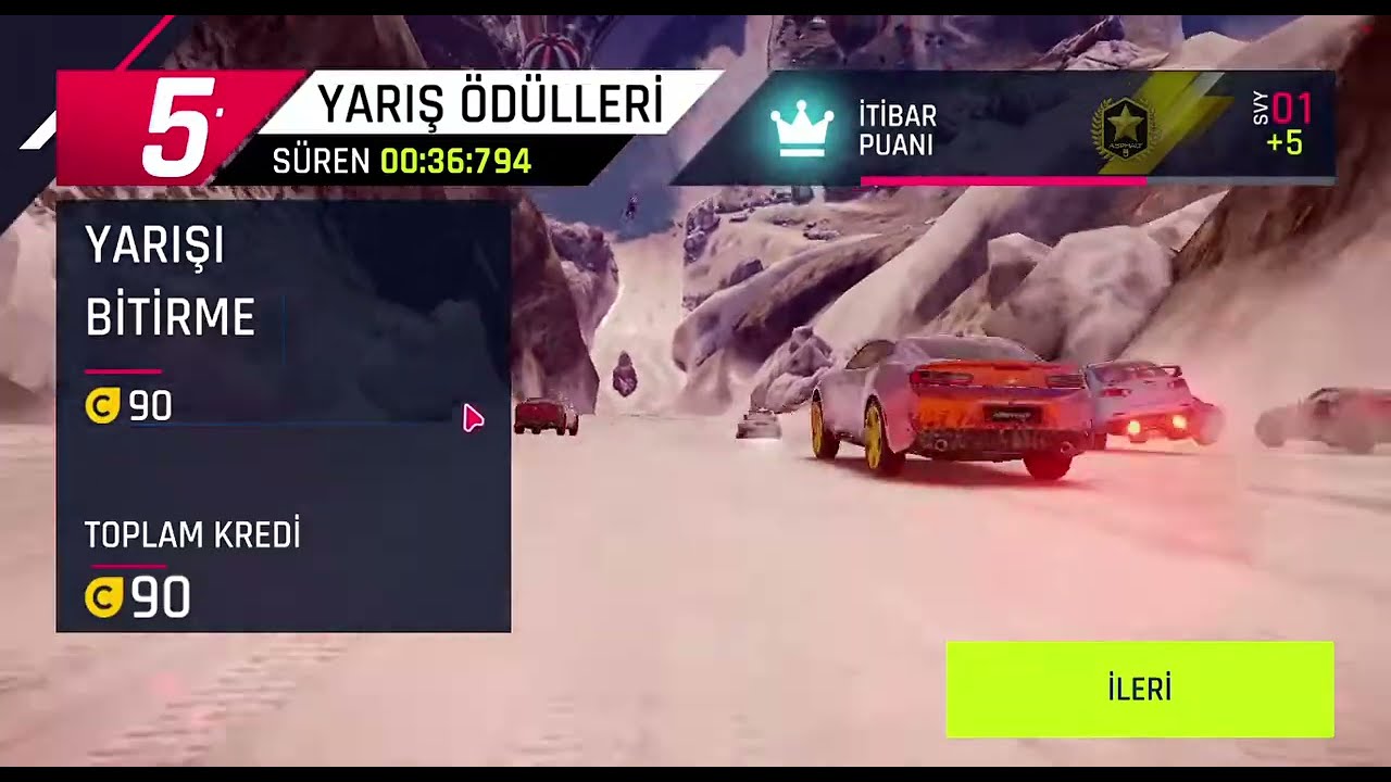 Asphalt 9 oynadım