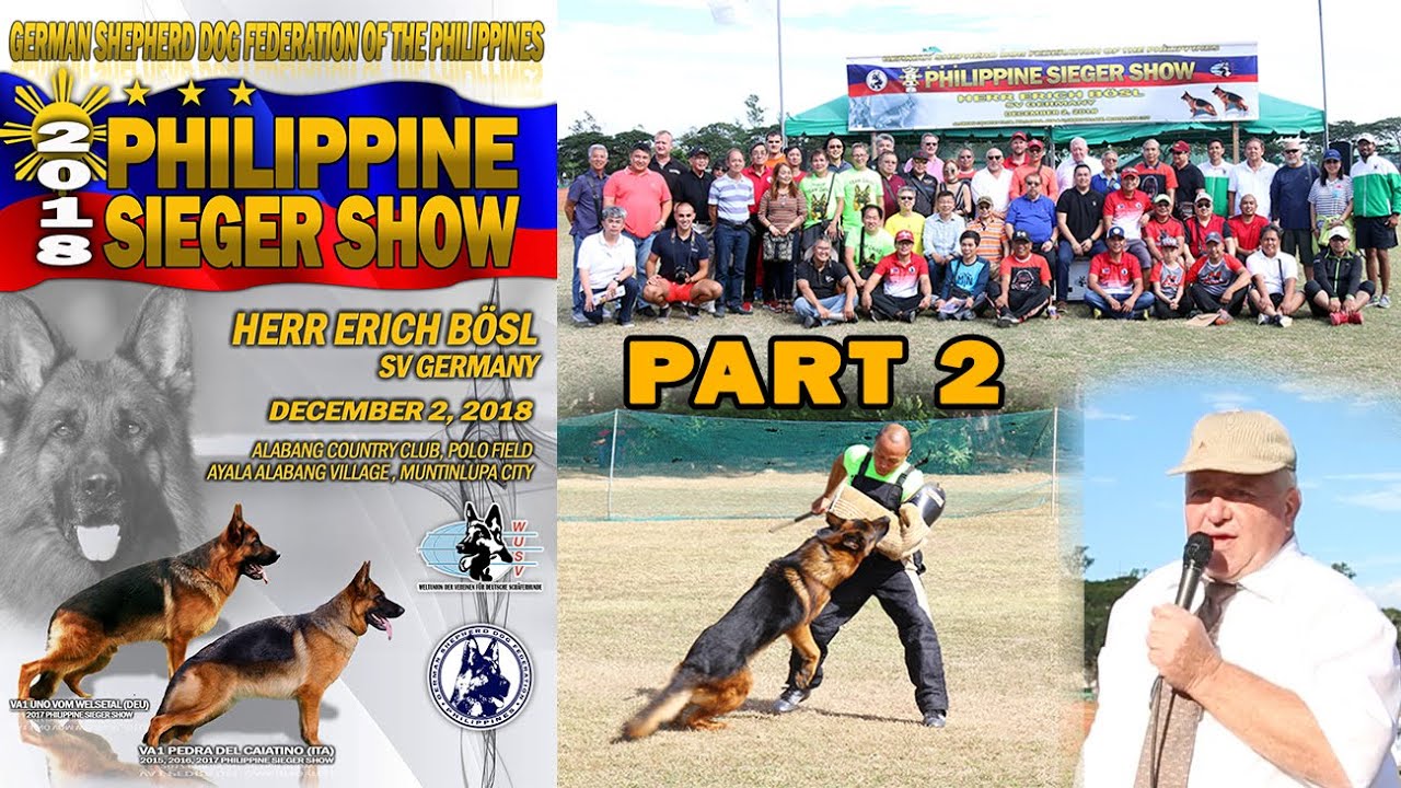 2018 GSDF PHILIPPINE SIEGER SHOW PART 2