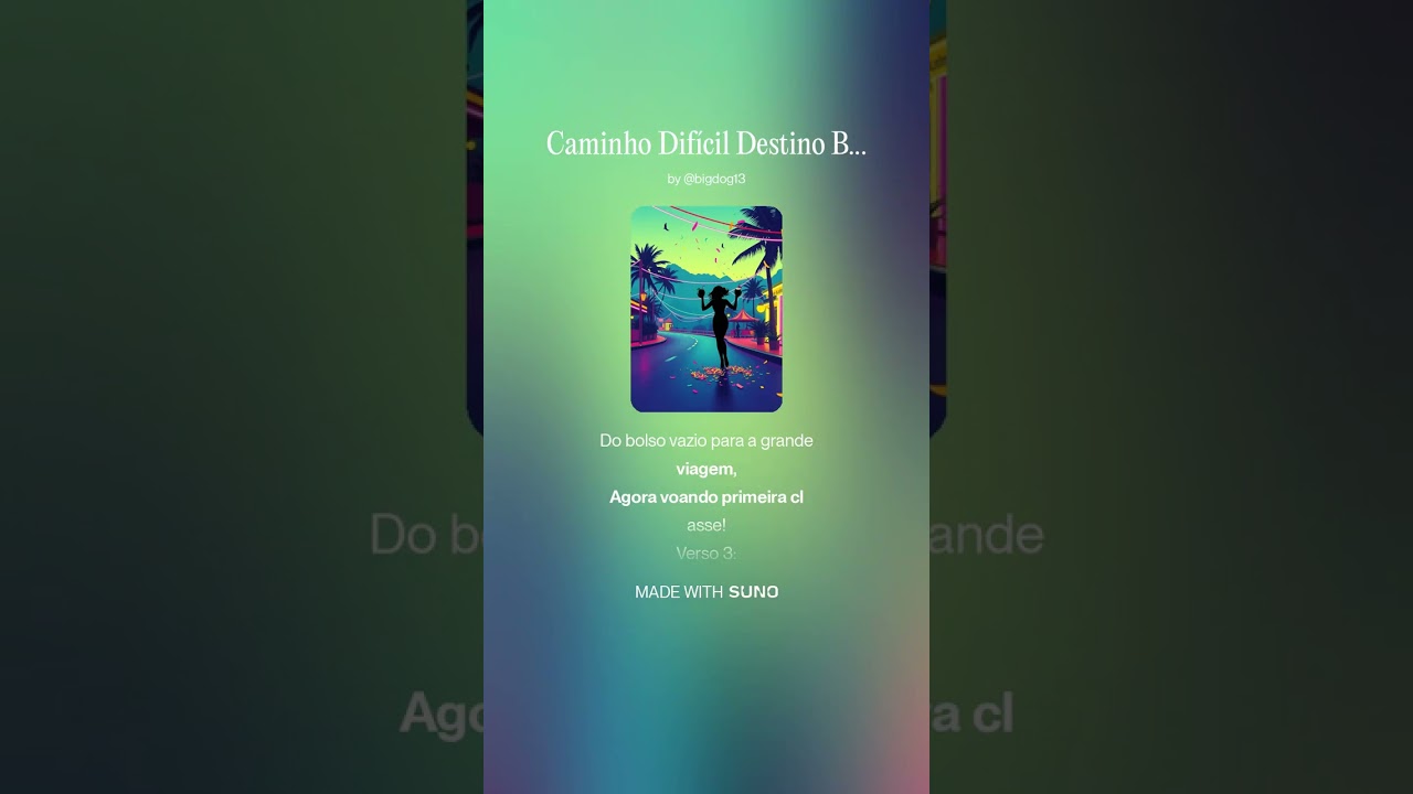 Caminho Difícil Destino Bonito (Portuguese Samba Male) Rough Road Sweet | Verman Bedessee & BDC AIM