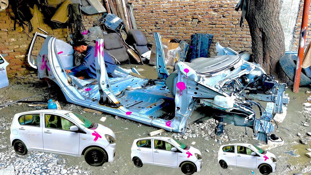 How Complete Restoration Japanese Scrapped Cars|/ Amazing Process Pakistani Mechanic