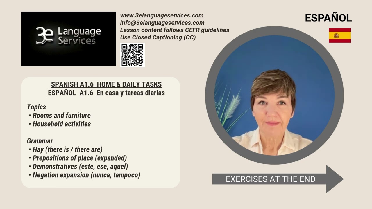 SPANISH  sample A1 6   AT HOME & DAILY ACTIVITIES.  LISTEN. LEARN. SPEAK. ENJOY.