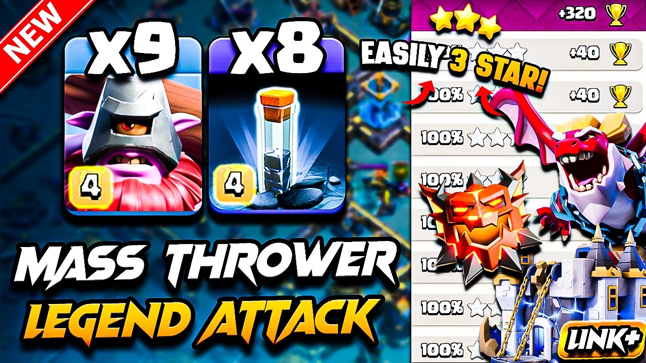 TH18 THROWER Attack With TOTEM Clash of Clans | Best TH18 Attack Strategy With THROWER Town Hall 18