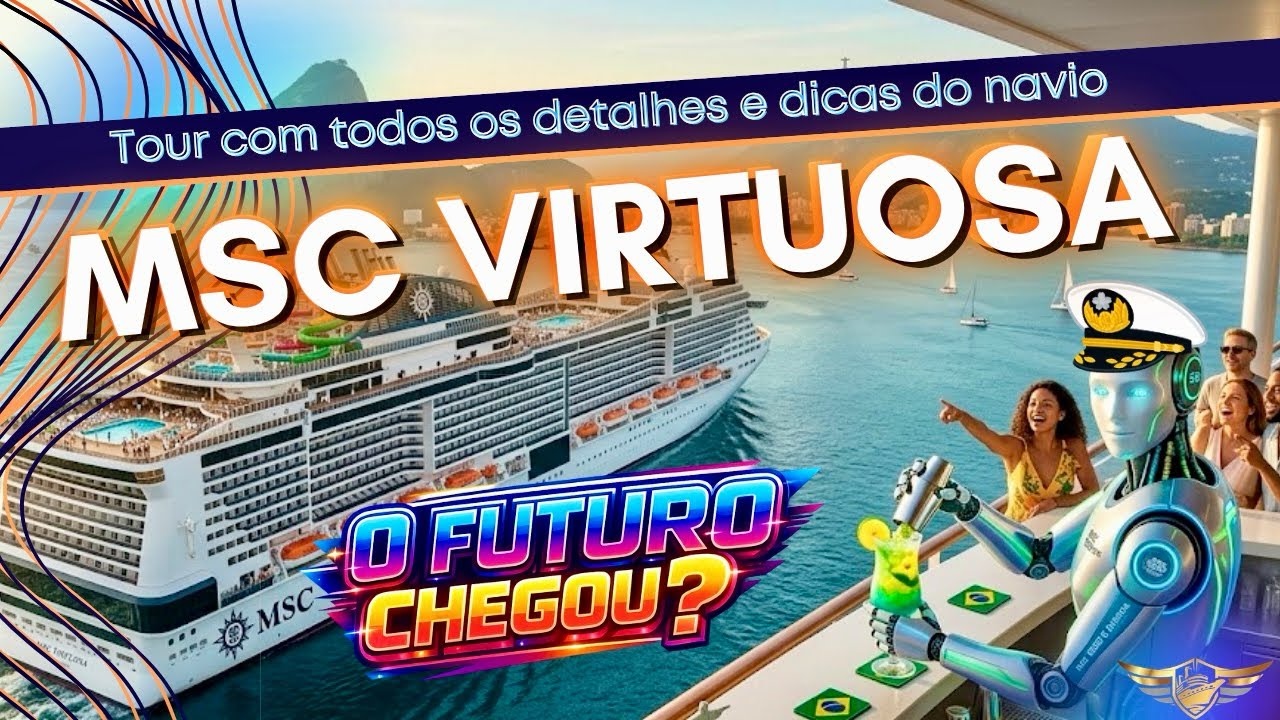 O FUTURO CHEGOU! Conhe&ccedil;a o MSC VIRTUOSA: O navio mais moderno da temporada no Brasil