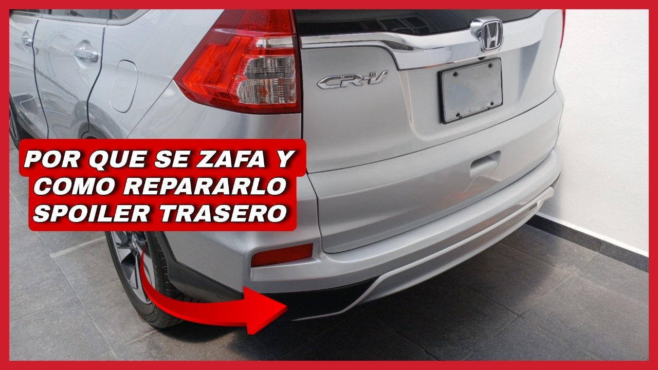 COMO REPARAR SPOILER TRASERO SUELTO DE HONDA CRV