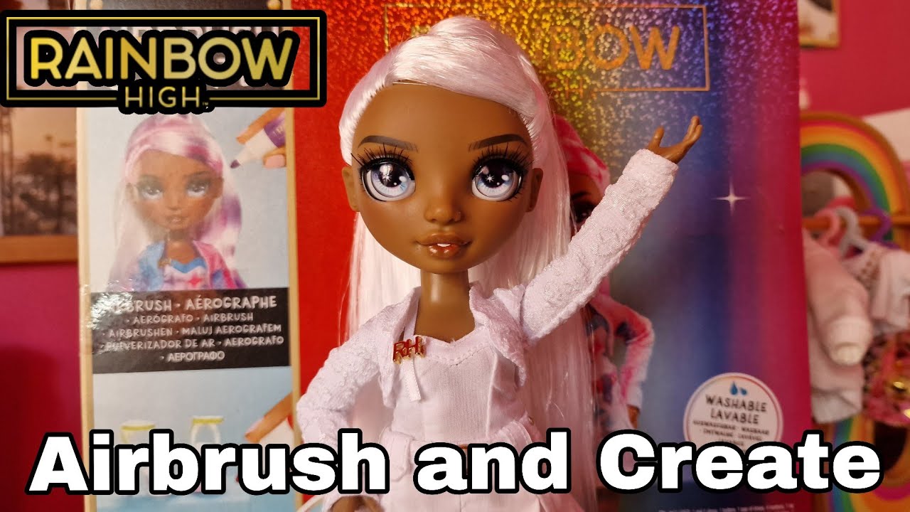 Rainbow High Airbrush & create doll review and unboxing 🖌