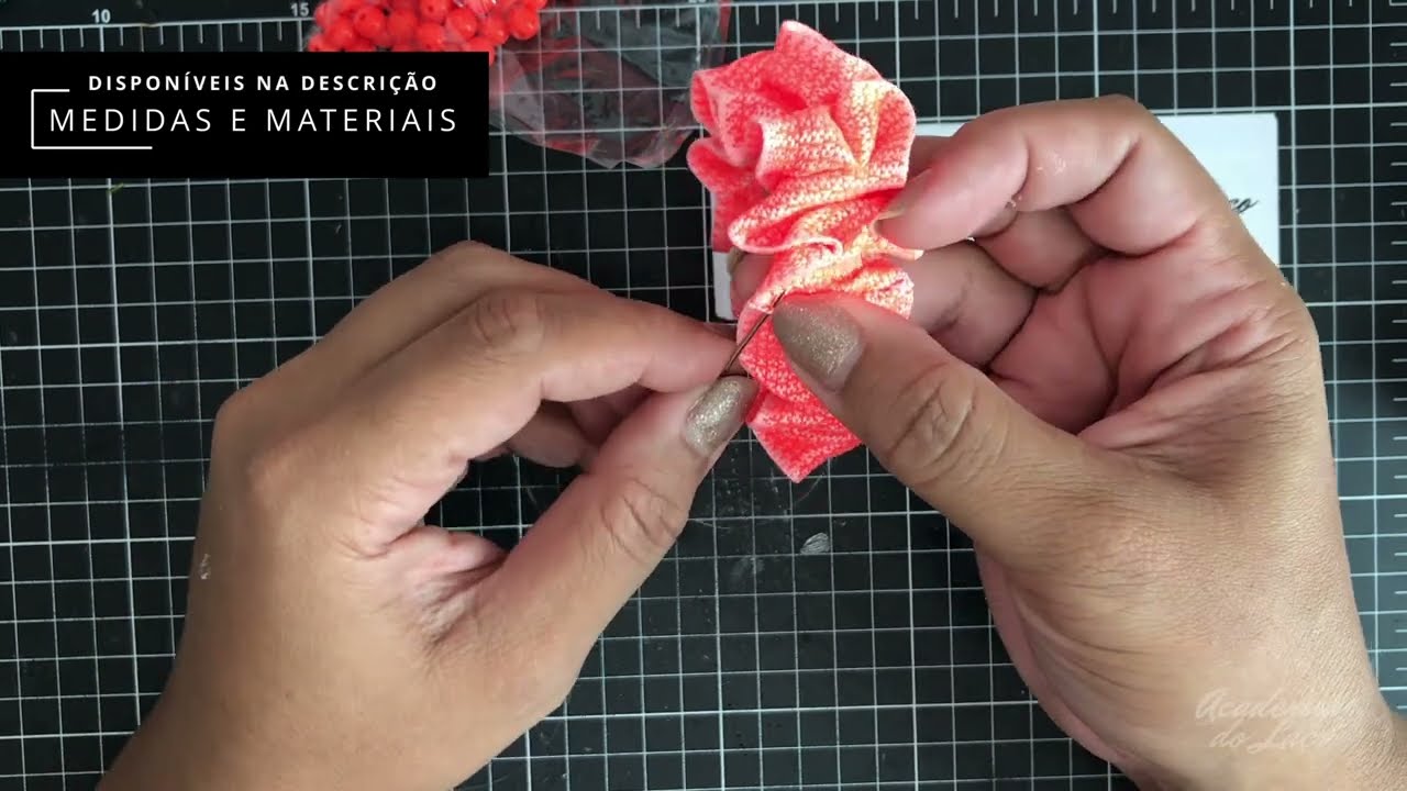 Scrunchie para o verão passo a passo fácil e rápido