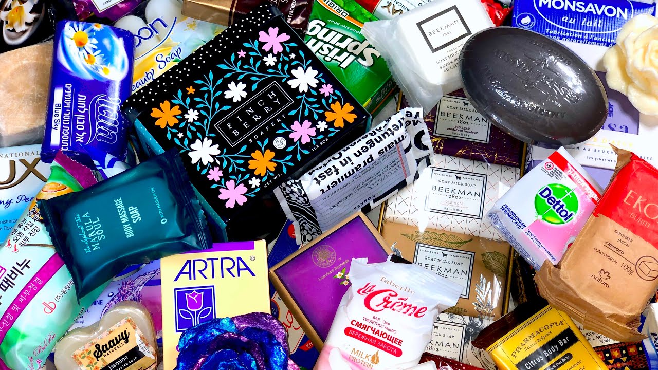 August Nights 🌓 ASMR Soap Haul Opening Unpacking Unboxing Unwrapping International Soaps - Tingles!