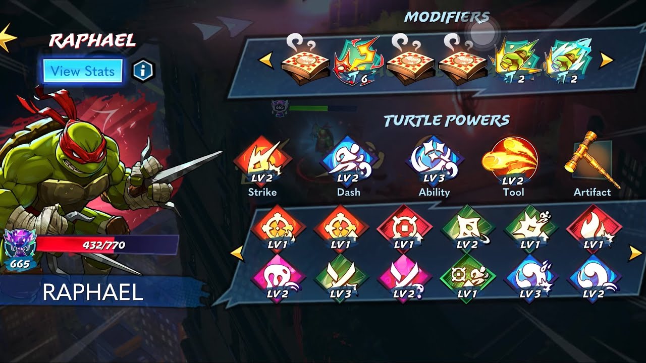 [TMNT Splintered Fate][Raphael]Water Build Perfect Run 