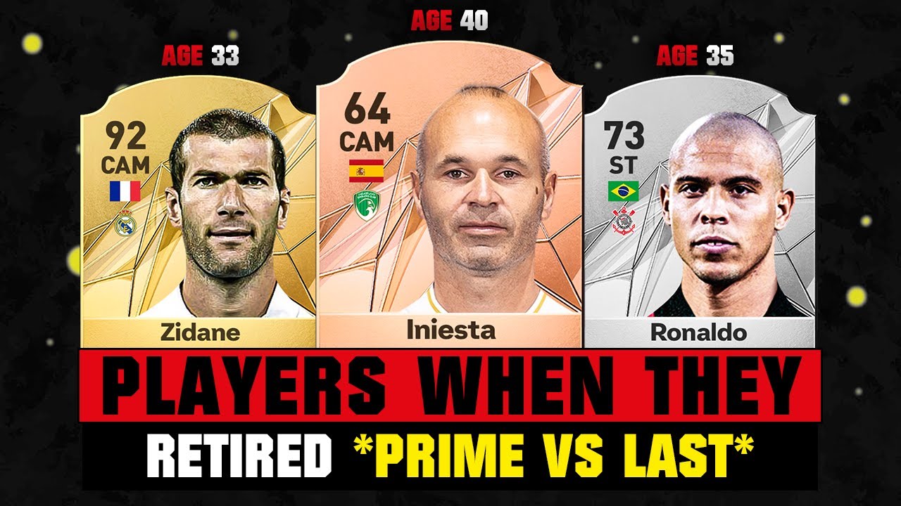 THIS IS HOW FOOTBALLERS LOOKED WHEN THEY RETIRED! 🤯😱 ft. Iniesta, Zidane, Ronaldo…