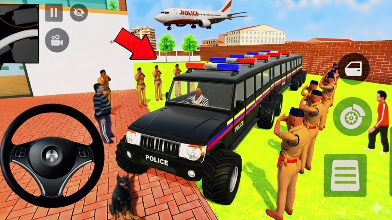 Indian Thift Auto Simulator🤩Indian Showroom Purchase😯Modified Monster police car And Bike🥳Game