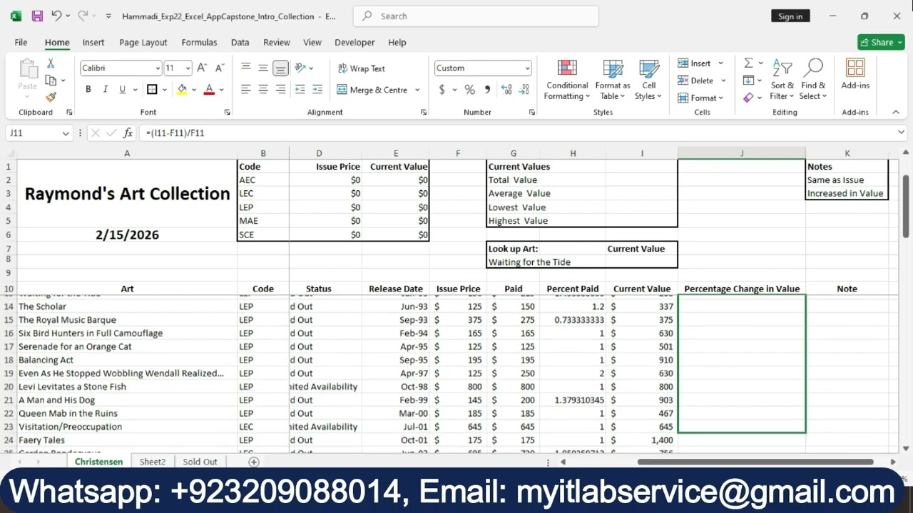Exp22_Excel_AppCapstone_Intro_Collection|Exp22 Excel AppCapstone Intro Collection