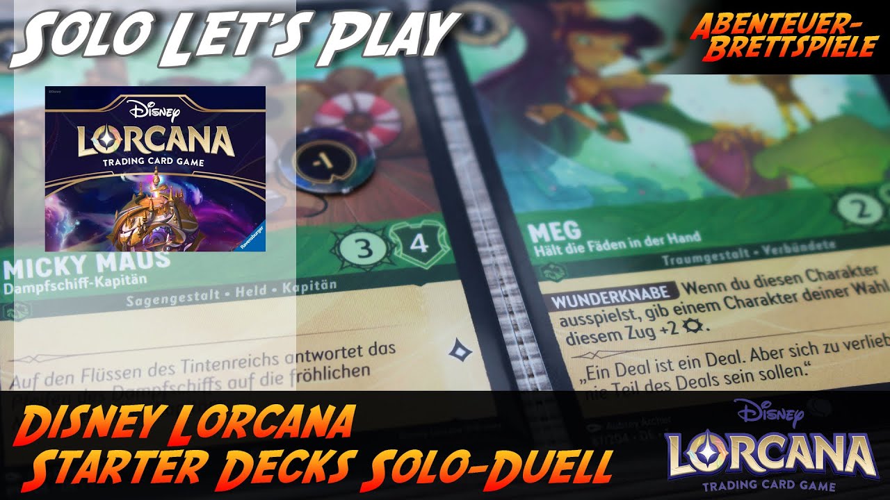 Disney Lorcana Starter Decks - Solo Let's Play