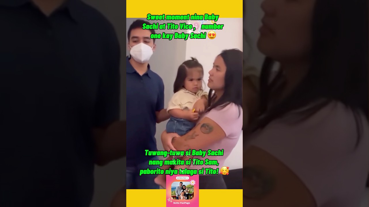 Vico Sotto at baby Sachi. ang sweet bonding time 🥰 #vicosotto