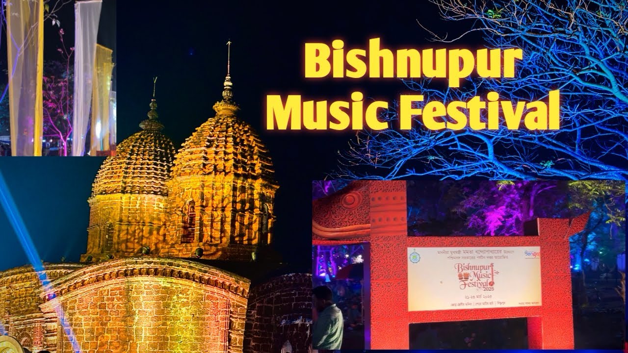 Walking Through Bishnupur Music Festival |Feel the Lights #video #vlog
