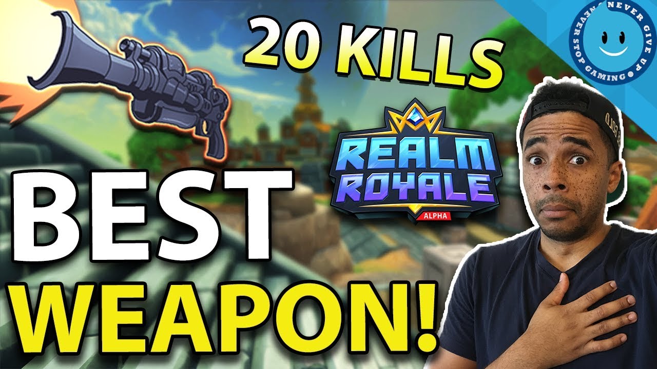 REALM ROYALE: BEST WEAPON? HUNTER Legendary SLUG RIFLE - 20 KILL GAME! (Realm Royale)
