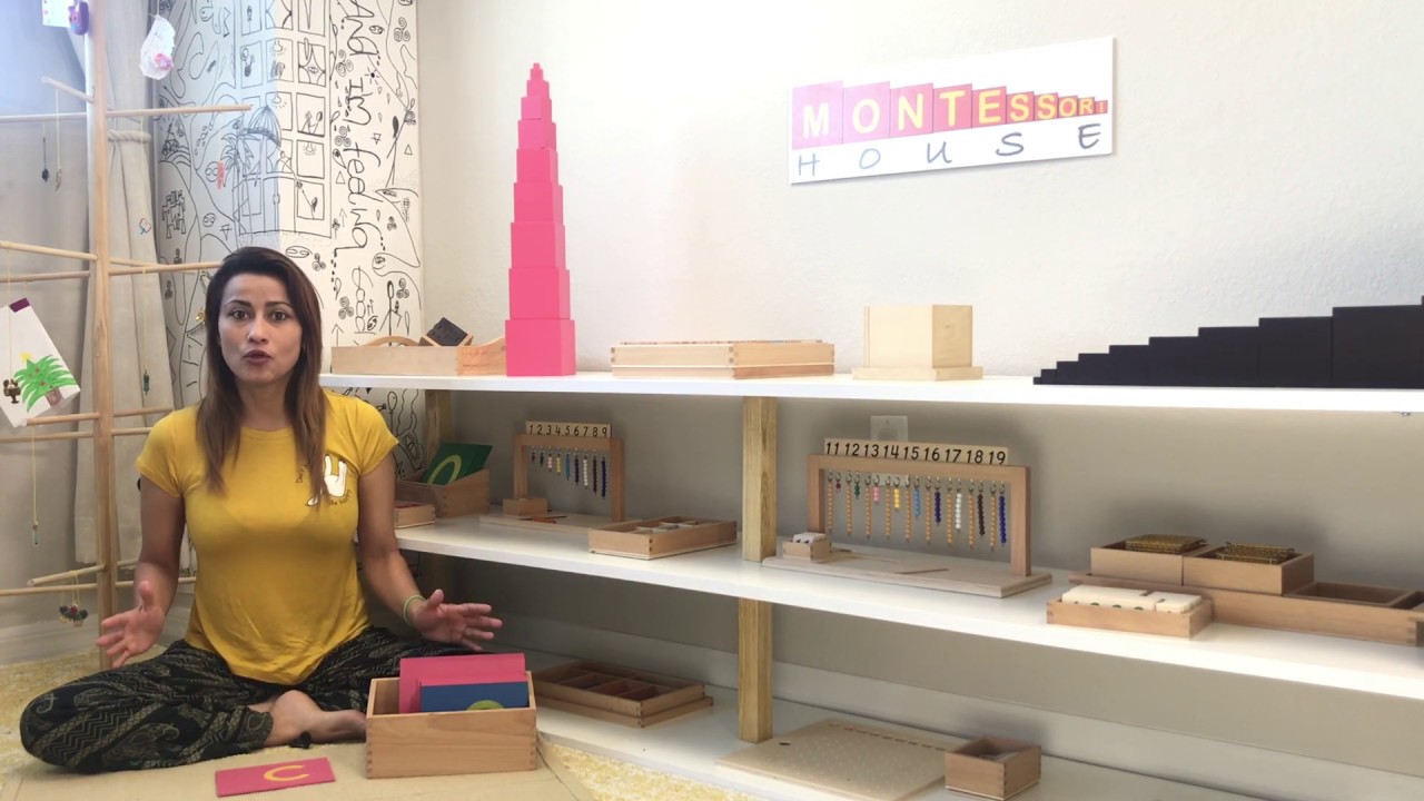 Lección Montessori, letras de lija