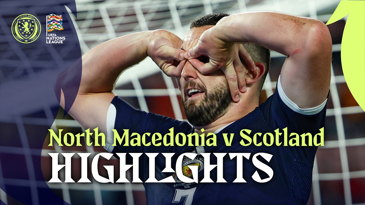 Bowie Gets First Scotland Goal! | North Macedonia 0-2 Scotland | UEFA Nations League Highlights