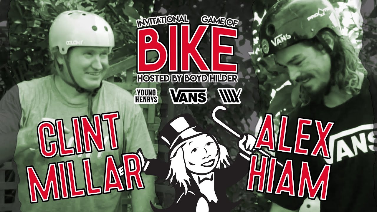 LUXBMX game of bike, hosted by Boyd Hilder. Alex Hiam vs Clint Millar