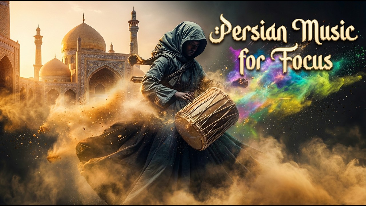 Persian Instrumental Music for Focus – Traditional Santoor & Violin Sufi Remix