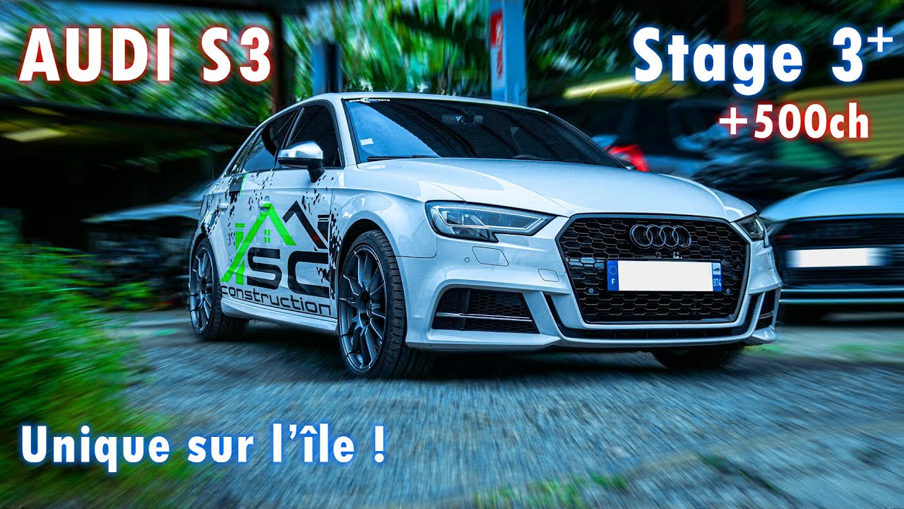AUDI S3 SURVITAMINÉE ! MOTEUR FORGÉ + LIGNE EN TITANE ! (𝗦𝗧𝗔𝗚𝗘 𝟯+ et +𝟱𝟬𝟬𝗰𝗵) 🇷🇪