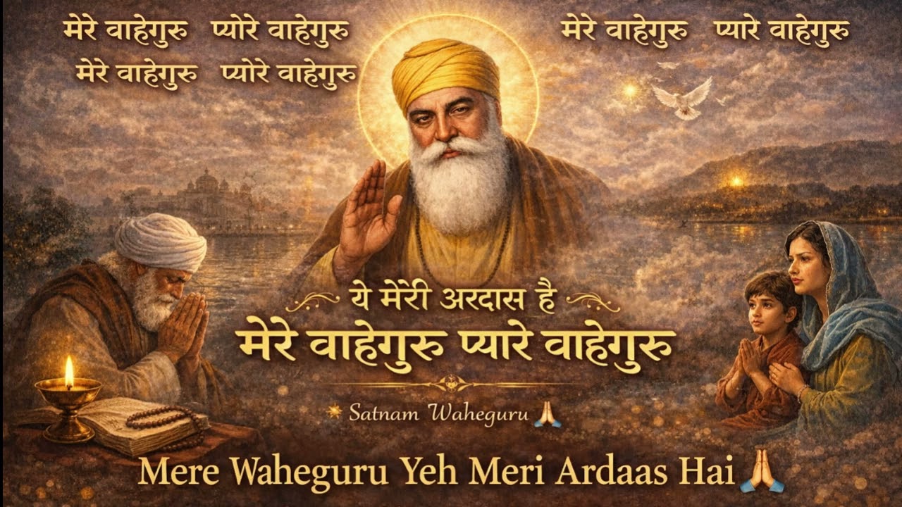 Mere Waheguru Yeh Meri Ardaas Hai 🙏 Emotional Waheguru Bhajan | Peaceful Simran & Prayer