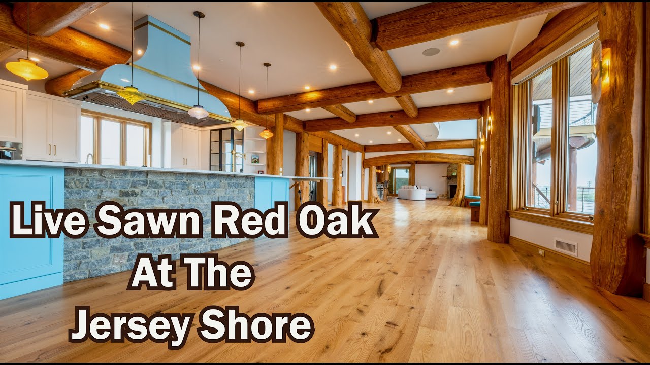 Allegheny Mountain Live Sawn Red Oak Hardwood Floor at the Jersey Shore | Wide Plank Floor Supply