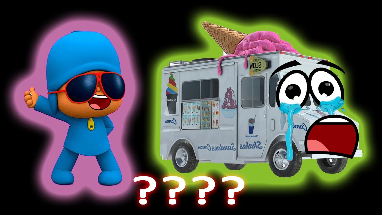 Pocoyo Hard & Ice Cream Truck Go Away Sound Variations in 68 Seconds