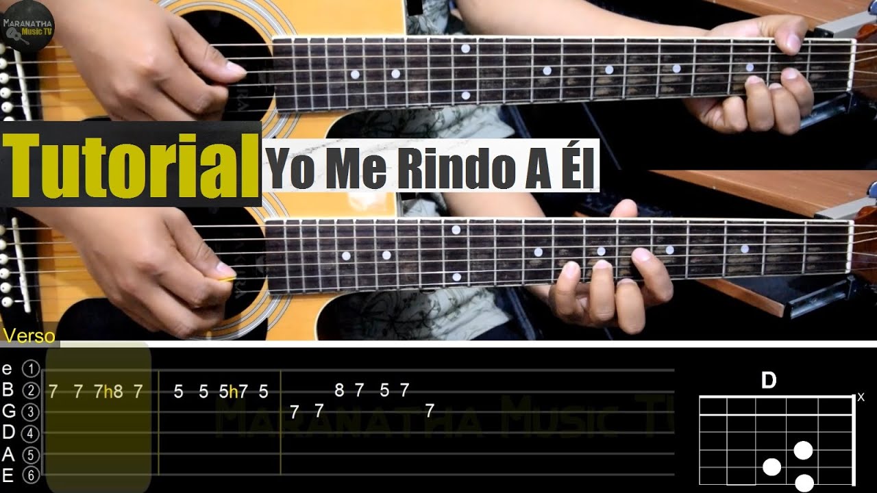 Yo Me Rindo A Él || Instrumental a 2 Guitarras | con TABLATURAS y ACORDES