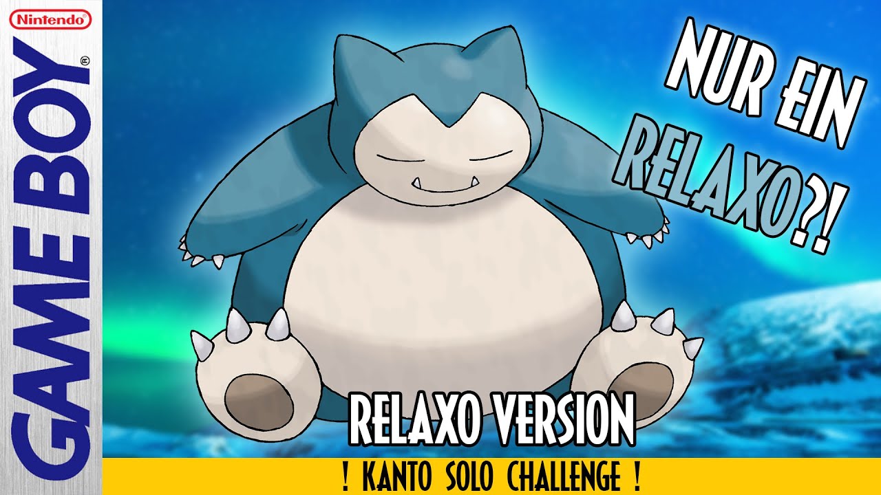 Kann man NUR mit RELAXO Pokemon Blau & Rot durchspielen?