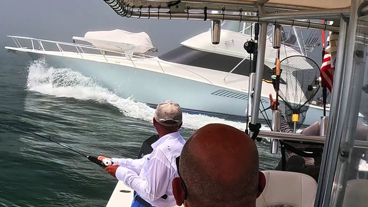 SCARY Sight Emerges From Fog While Fishing - What's With This Guy?
